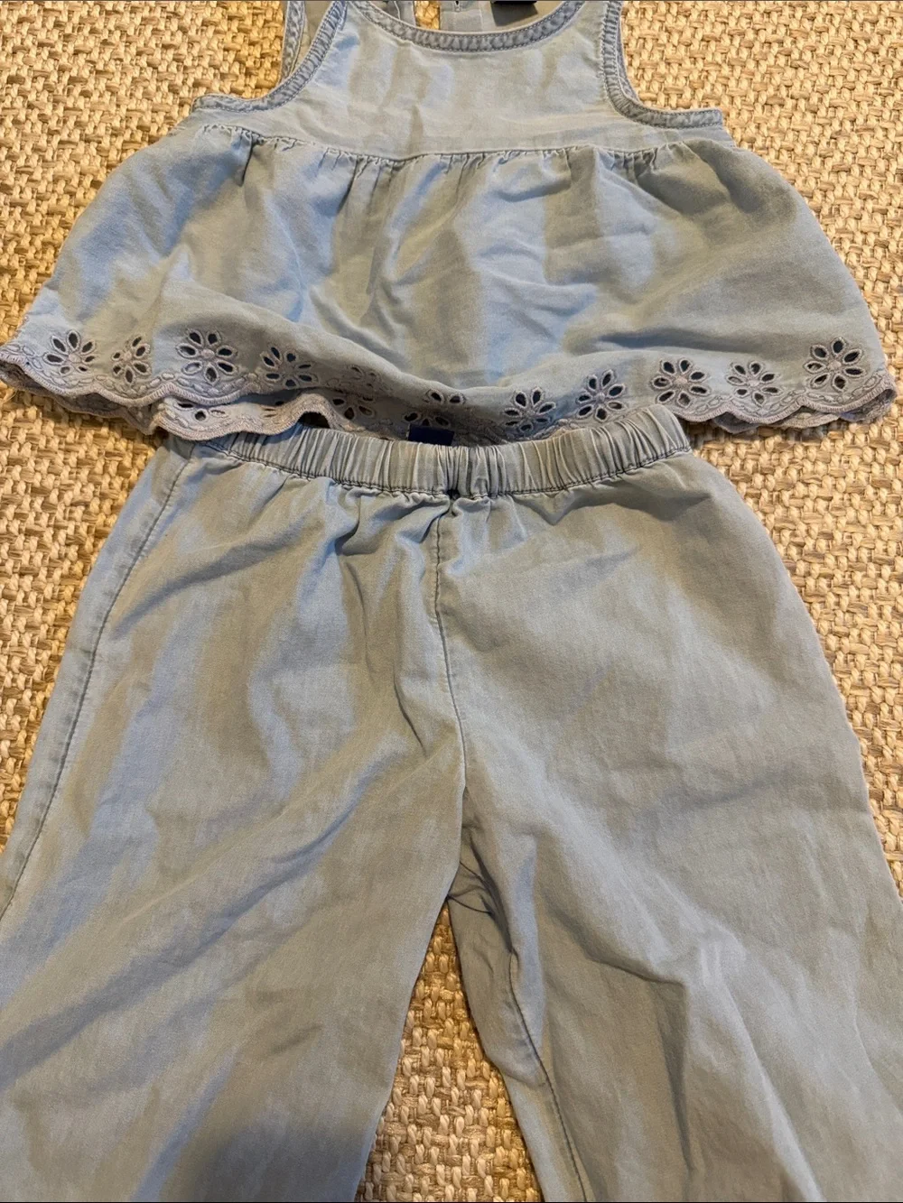 Baby gap 2t blue denim color tank top set